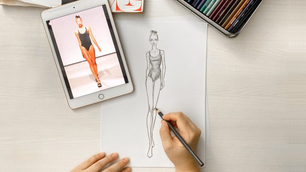 Menggambar figur fashion illustration