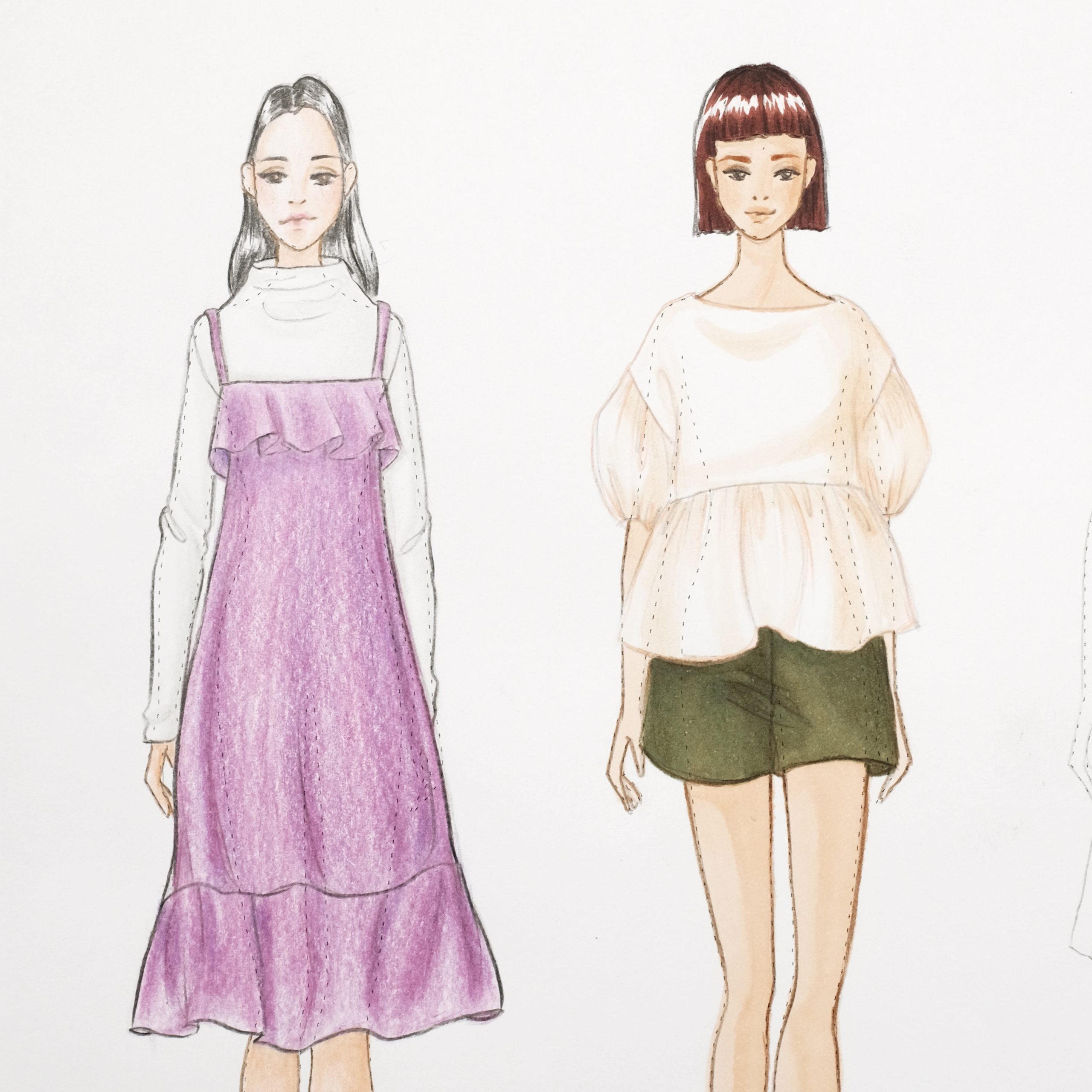 Fashion-sketch-coloring-girl-3-MKLAV-Fashion-Course