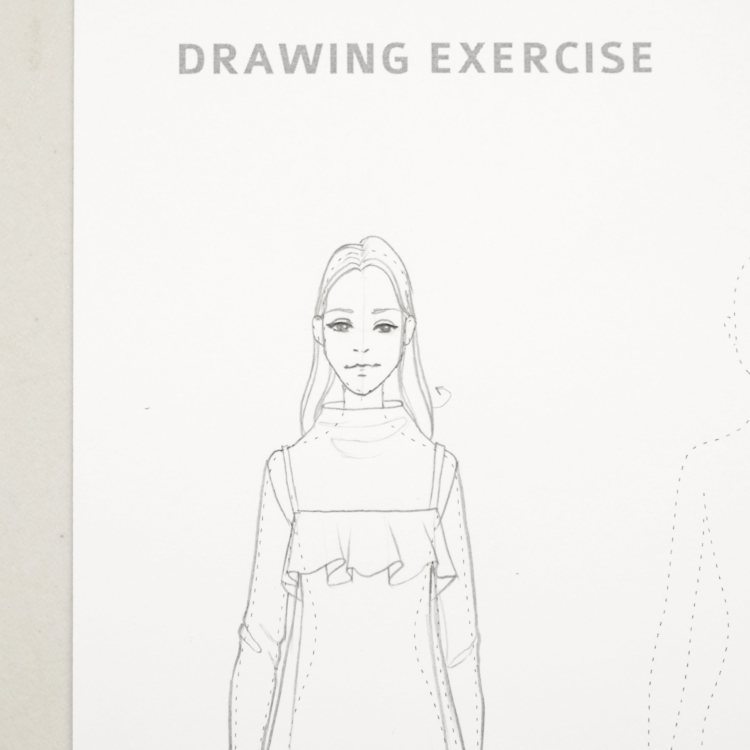 Fashion-sketch-drawing-excersice-girl-tamplate-2-MKLAV-Fashion-Course